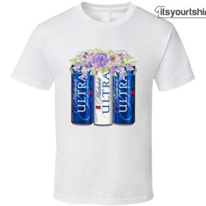 Michelob Ultra Watercolor Flowers Tshirts