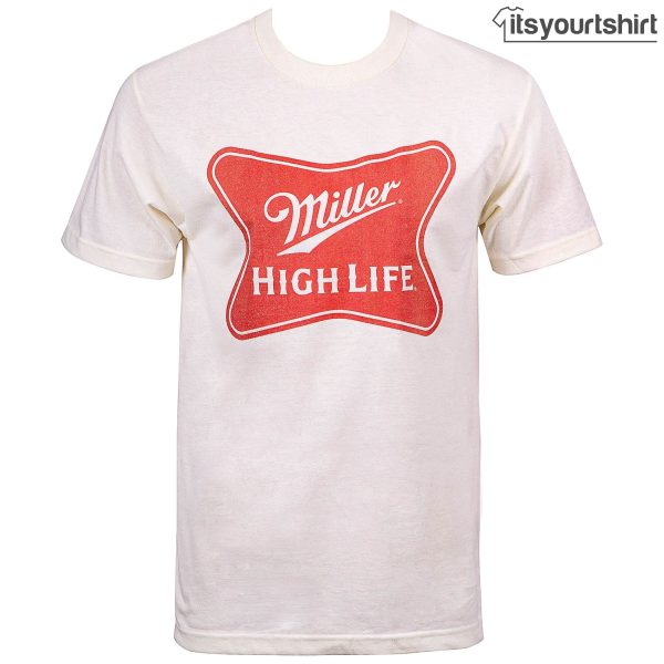 Miller High Life Beer Classic Cream Graphic Tees