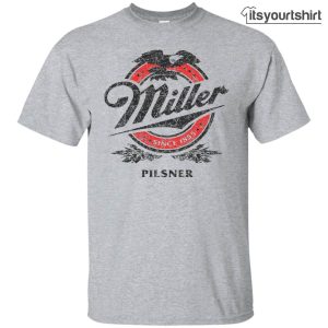 Miller Lite Beer Brand Label Custom T Shirt 1