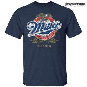 Miller Lite Beer Brand Label Custom T Shirt Beer Lover Gift