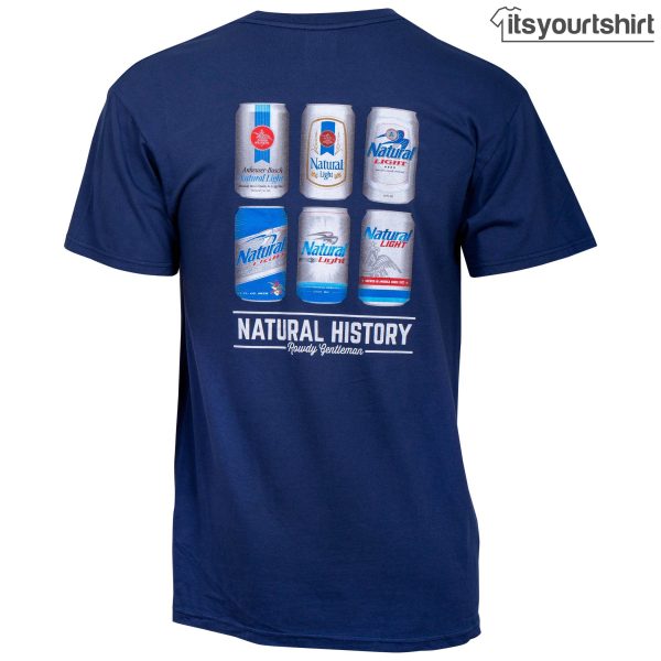 Natty Light Natural History Rowdy Gentleman T-Shirt