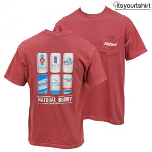 Natural Light Beer History Pocket Custom T Shirts 3