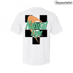 Natural Light Checkered Flag Custom T Shirts