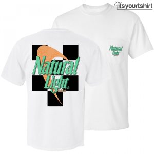 Natural Light Checkered Flag Custom T Shirts 3