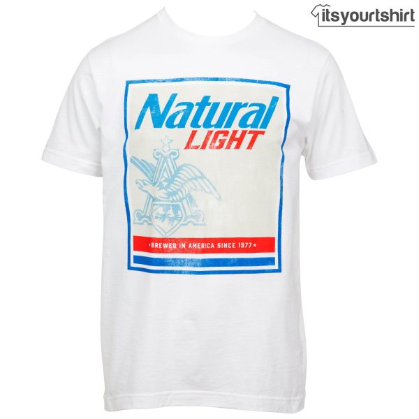 Natural Light Jumbo Print Vintage Label T-shirts