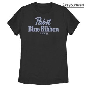 Pabst Blue Beer Graphic Black Tshirts