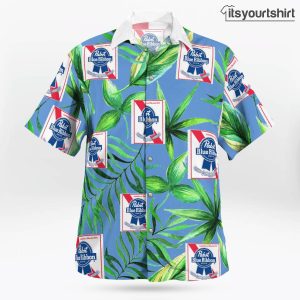 Pabst Blue Ribbon Beer And Shorts Set Mens Aloha Shirt