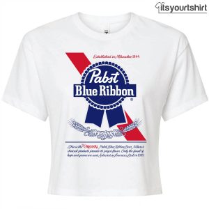 Pabst Blue Ribbon Crop Top Tshirts