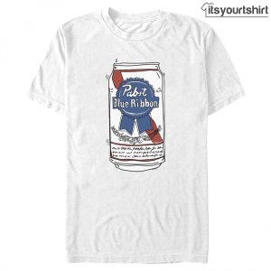 Pabst Blue Ribbon Doodle Can T-Shirt