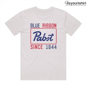 Pabst Blue Ribbon Since Retro Distressed Custom T Shirt