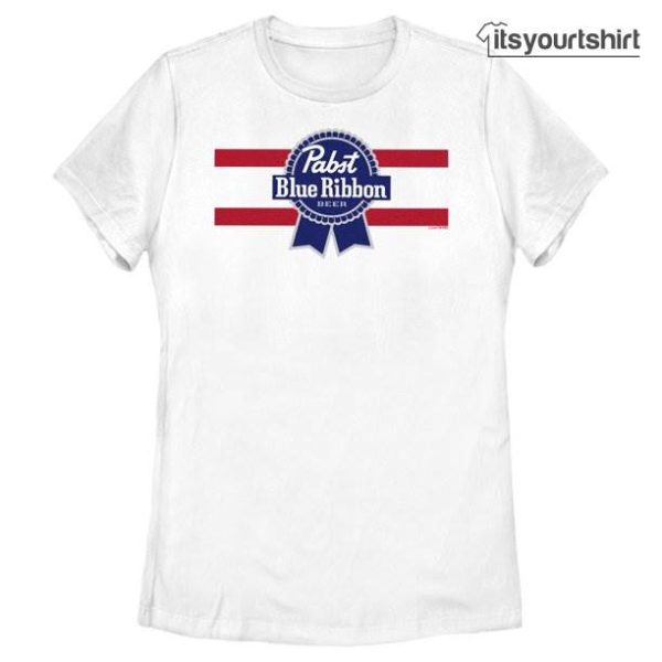 Pabst Red Stripe Blue Ribbon Graphic Tee