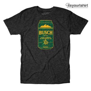 Thechive Men_s Camo Busch Beer Clear _ Bright Custom T Shirts