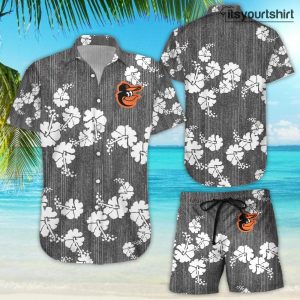 Baltimore Orioles 50Th State Shorts Beach Aloha Shirt IYT