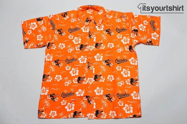 Baltimore Orioles Orange Aloha Shirt IYT