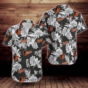 Baltimore Orioles Tropical Flower Cool Hawaiian Shirts IYT