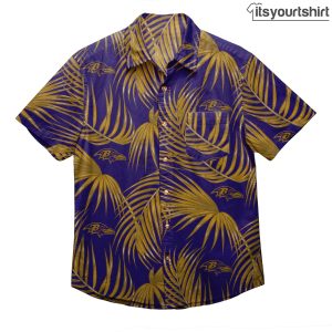 Baltimore Ravens Button Up Hawaiian Shirt IYT