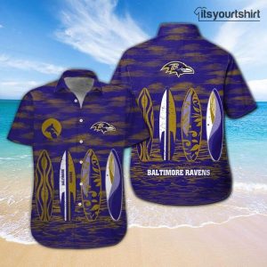 Baltimore Ravens Blue Hawaiian Shirt IYT
