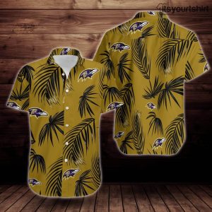 Baltimore Ravens Flower Shorts Beach Aloha Shirt IYT