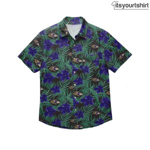 Baltimore Ravens Hibiscus Cool Hawaiian Shirts IYT