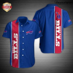 Buffalo Bills Football Button Up Aloha Shirt IYT