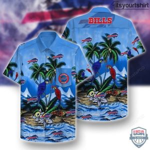 Buffalo Bills Parrots Couple Cool Hawaiian Shirts IYT