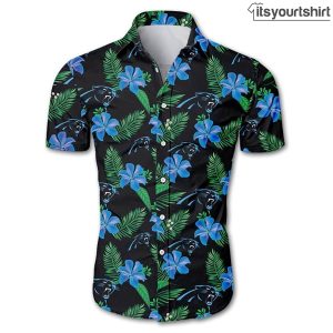 Carolina Panthers Tropical Flower Aloha Shirt IYT