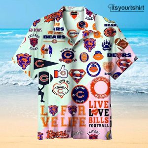 Chicago Bears Print Splicing Best Hawaiian Shirts IYT