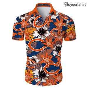 Chicago Bears Tropical Flower Hawaiian Shirt IYT