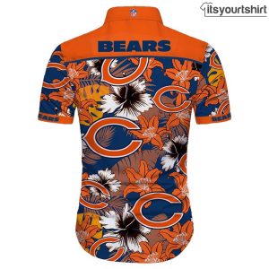 Chicago Bears Tropical Flower Hawaiian Shirt IYT