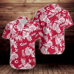 Cincinnati Reds Tropical Flower Aloha Shirt IYT