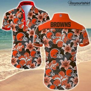 Cleveland Browns Button Up Cool Hawaiian Shirts IYT