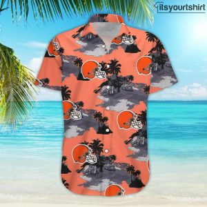 Cleveland Browns Button Up Hawaiian Shirt IYT