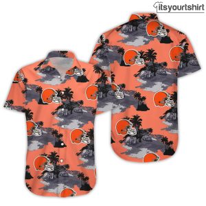 Cleveland Browns Button Up Hawaiian Shirt IYT