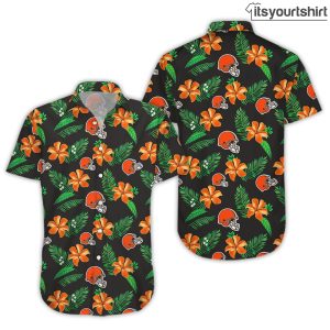 Cleveland Browns Tropical Flower Best Hawaiian Shirts IYT 3