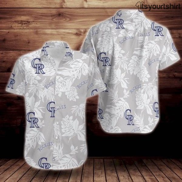 Colorado Rockies Tropical Flower Best Hawaiian Shirts IYT