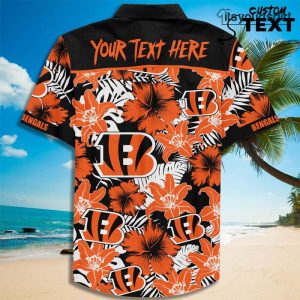 Custom Name Cincinnati Bengals Football Aloha Shirt IYT