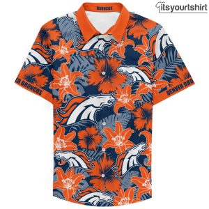 Custom Name Denver Broncos Football Teams Hawaiian Shirt IYT