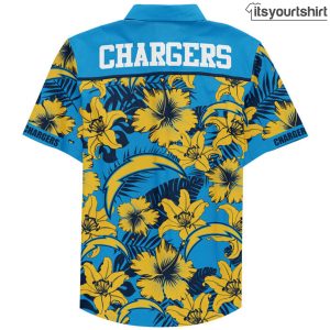 Custom Name Los Angeles Chargers Aloha Shirt IYT