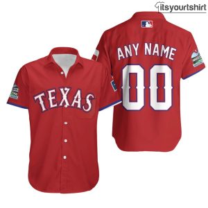 Custom Texas Rangers Any Name MLB Aloha Shirt IYT