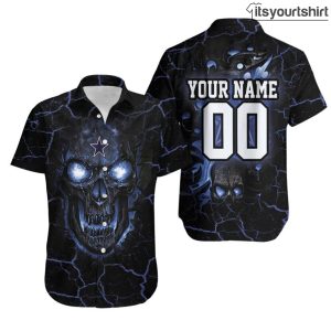 Dallas Cowboys Skull Custom Cool Hawaiian Shirts IYT