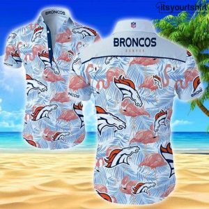 Denver Broncos Button Up Cool Hawaiian Shirts IYT