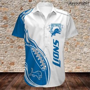 Detroit Lions Fireball Hawaiian Shirt IYT 1