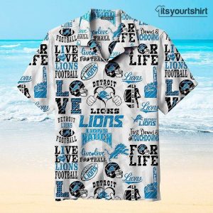 Detroit Lions Football Nfl Aloha Shirt IYT