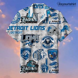Detroit Lions Hawaiian Tropical Shirt IYT