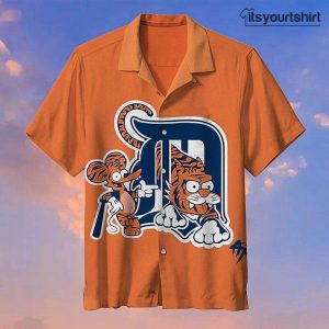 Detroit Tigers MLB Baseball Aloha Shirt IYT