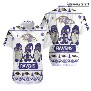 Gnomes Baltimore Ravens Aloha Shirt IYT