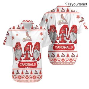 Gnomes St Louis Cardinals Aloha Shirt IYT