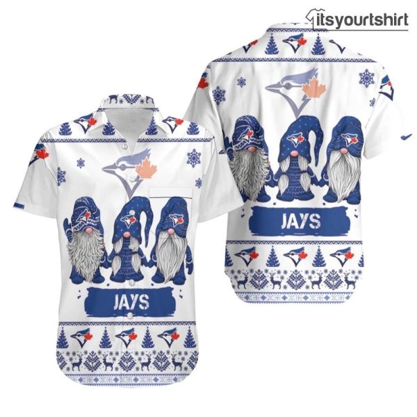 Gnomes Toronto Blue Jays Hawaiian Shirt IYT