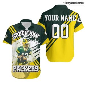 Green Bay Packers Aaron Rodgers Custom Aloha Shirt IYT