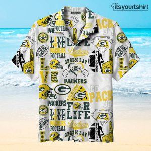 Green Bay Packers NFL Team Football Aloha Shirts IYT